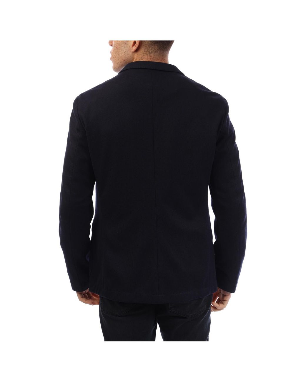 Boss Blue Double-Breasted Blazer for men