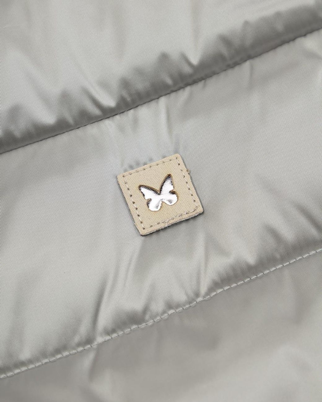 Weekend by Maxmara Gray Hooded Quilted Down Jacket
