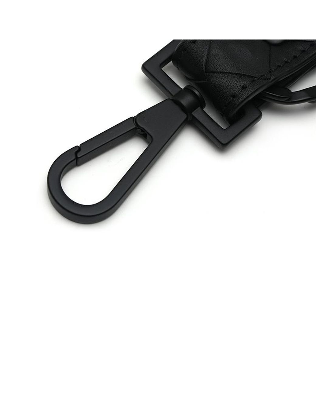 Bottega Veneta White Logo Keychain for men
