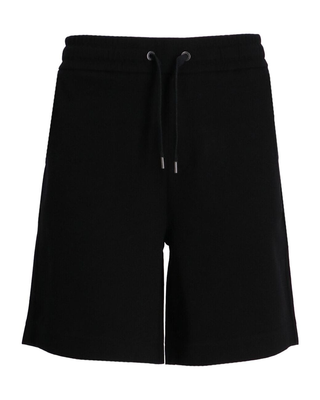 Boss Black Drawstring Cotton Shorts for men
