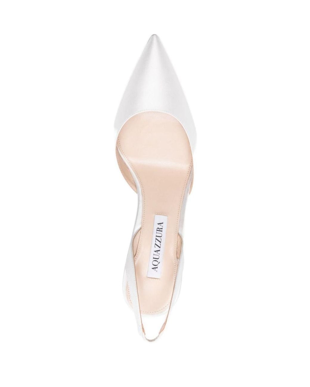 Aquazzura White Pointed-Toe High-Heeled Sandals