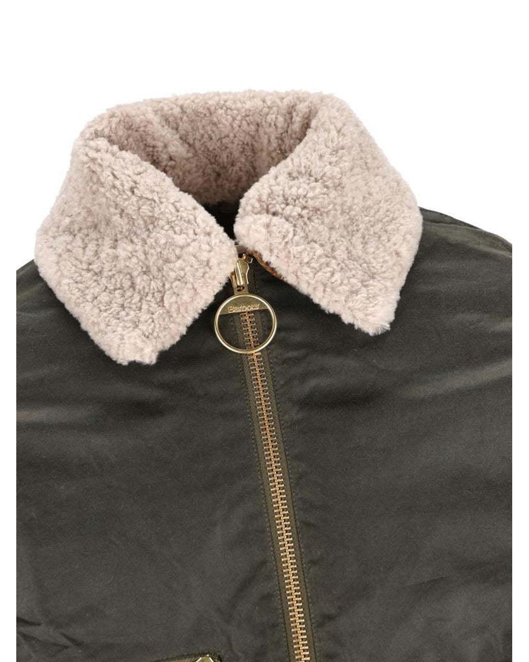 Barbour Green Long Sleeved Zip-Up Jacket