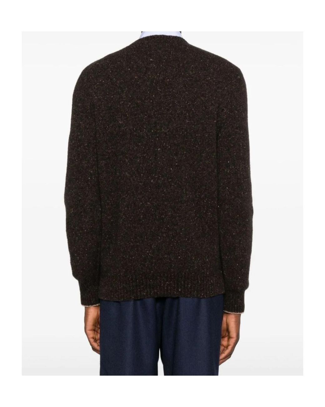 Brunello Cucinelli Orange Cashmere-Blend Jumper for men