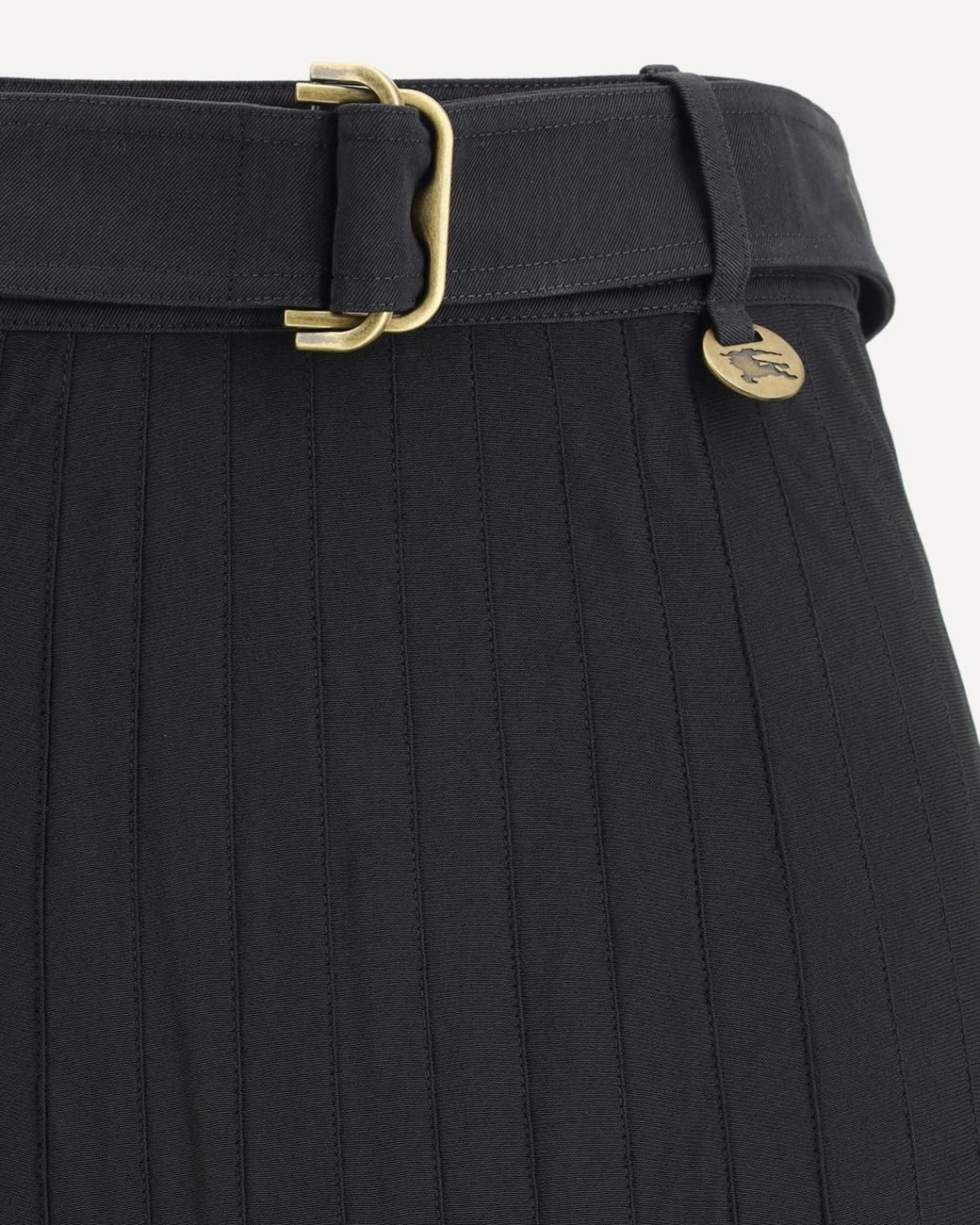 Burberry Black Pleated Maxi Skirt