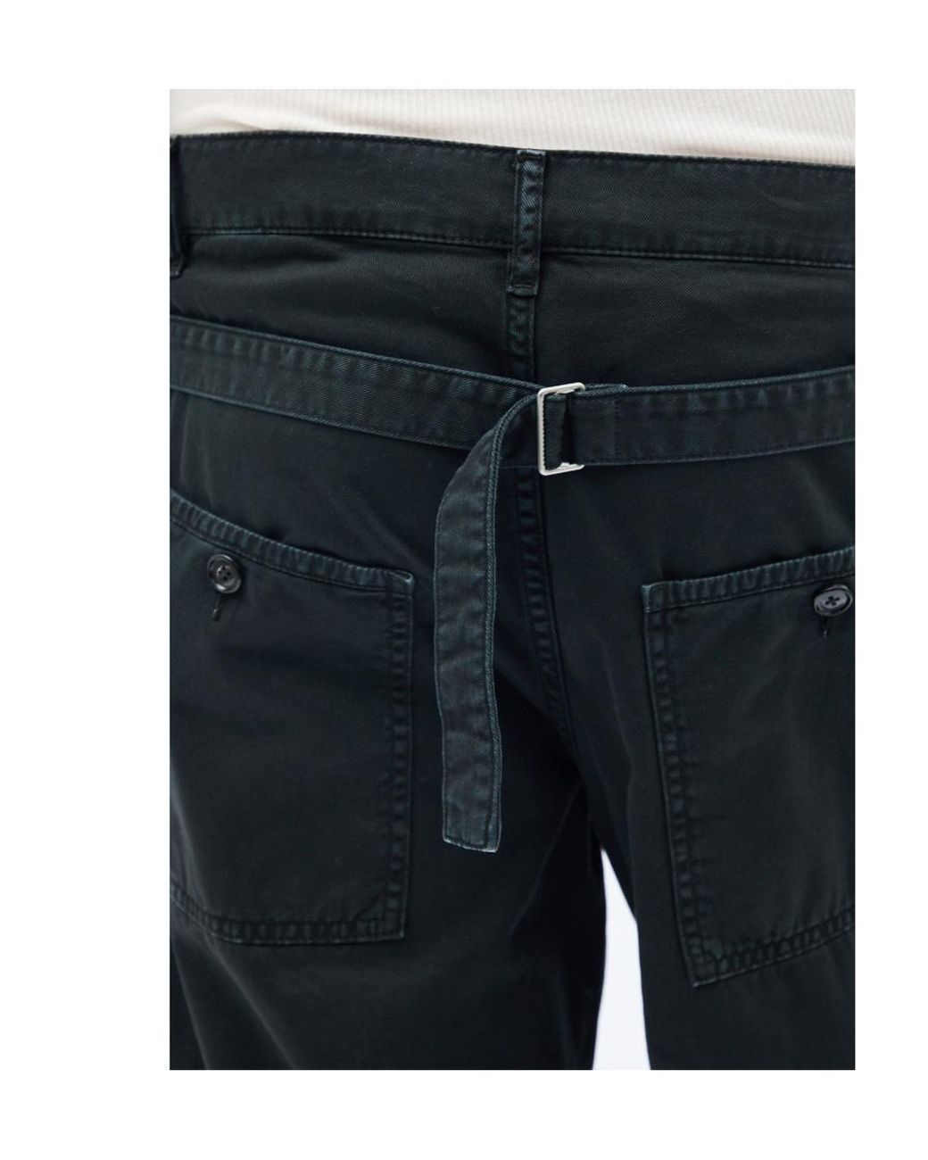 Ann Demeulemeester Black Monder Workwear Comfort Trousers for men