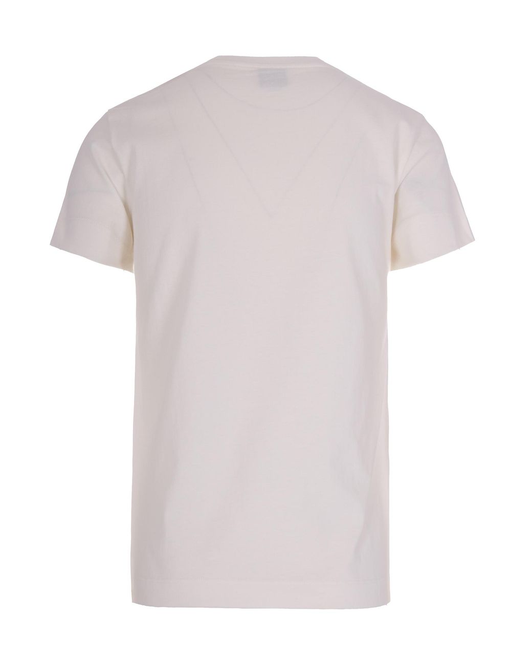 Pinko White T-Shirt With Love Birds Embroidery