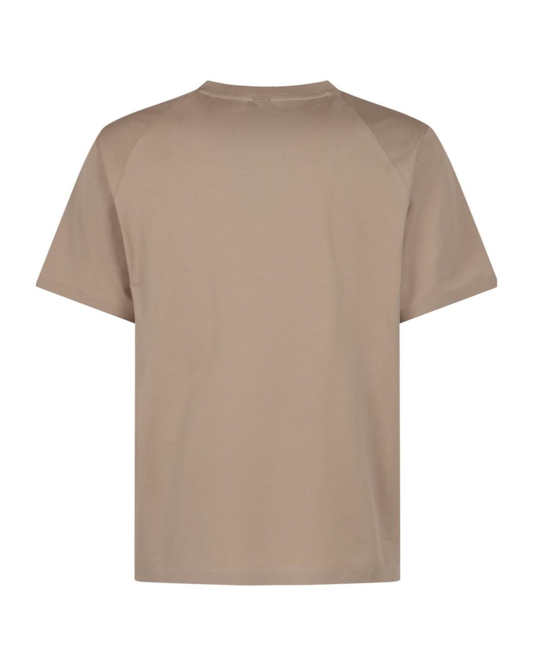 Herno Gray Crewneck Short-Sleeve Shirt for men
