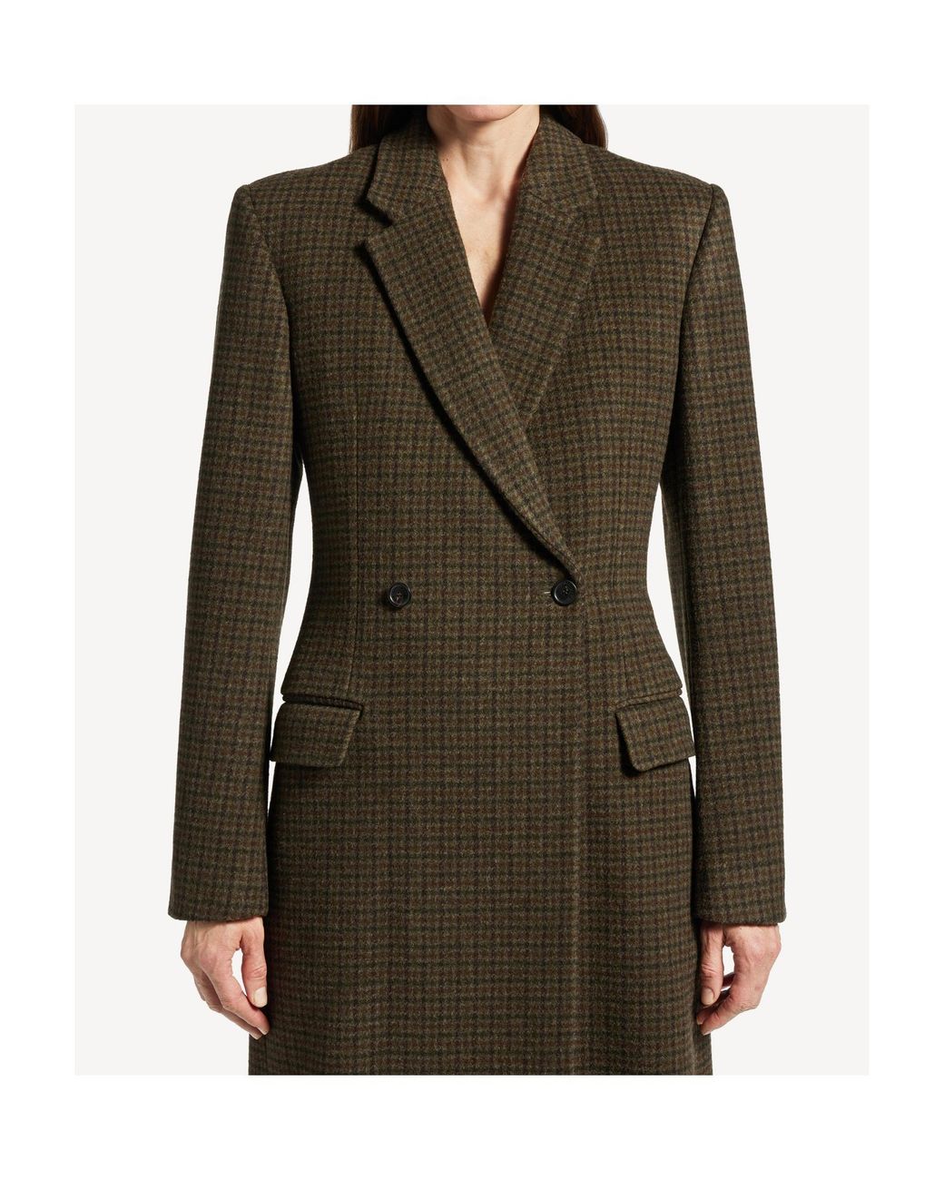 Balenciaga Multicolor Check Patterned Standard Coat