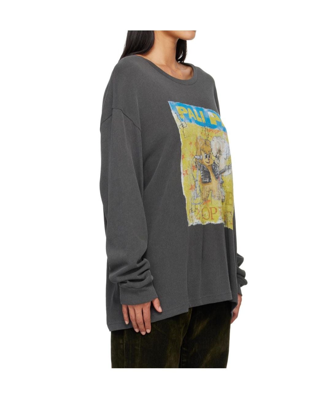 OPEN YY Gray Pet Club Rocke Long-Sleeve T-Shirt