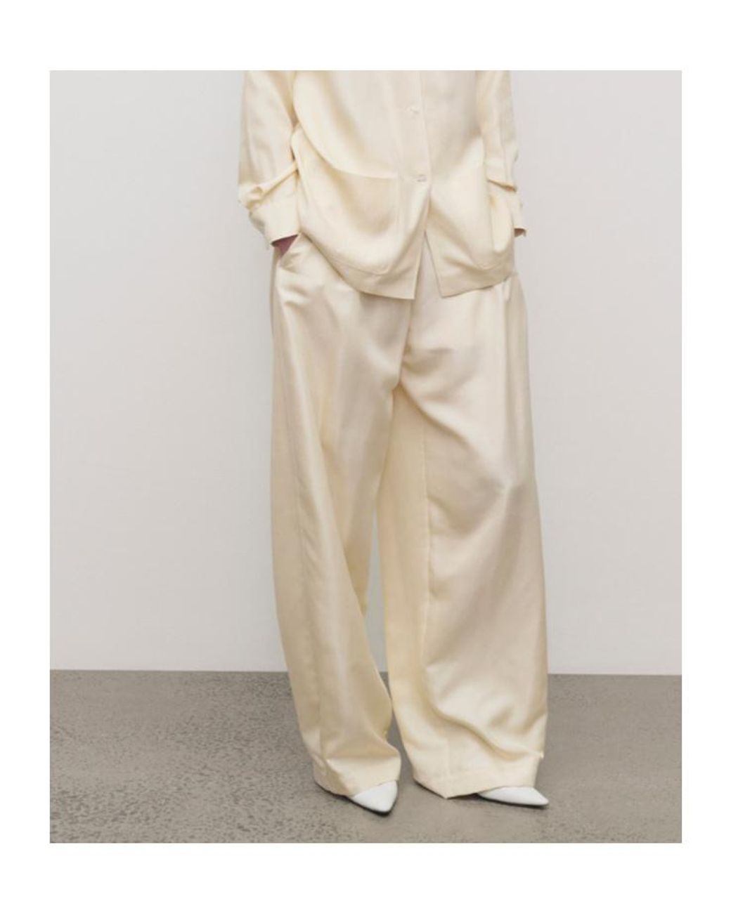 The Row White Kolina Pant