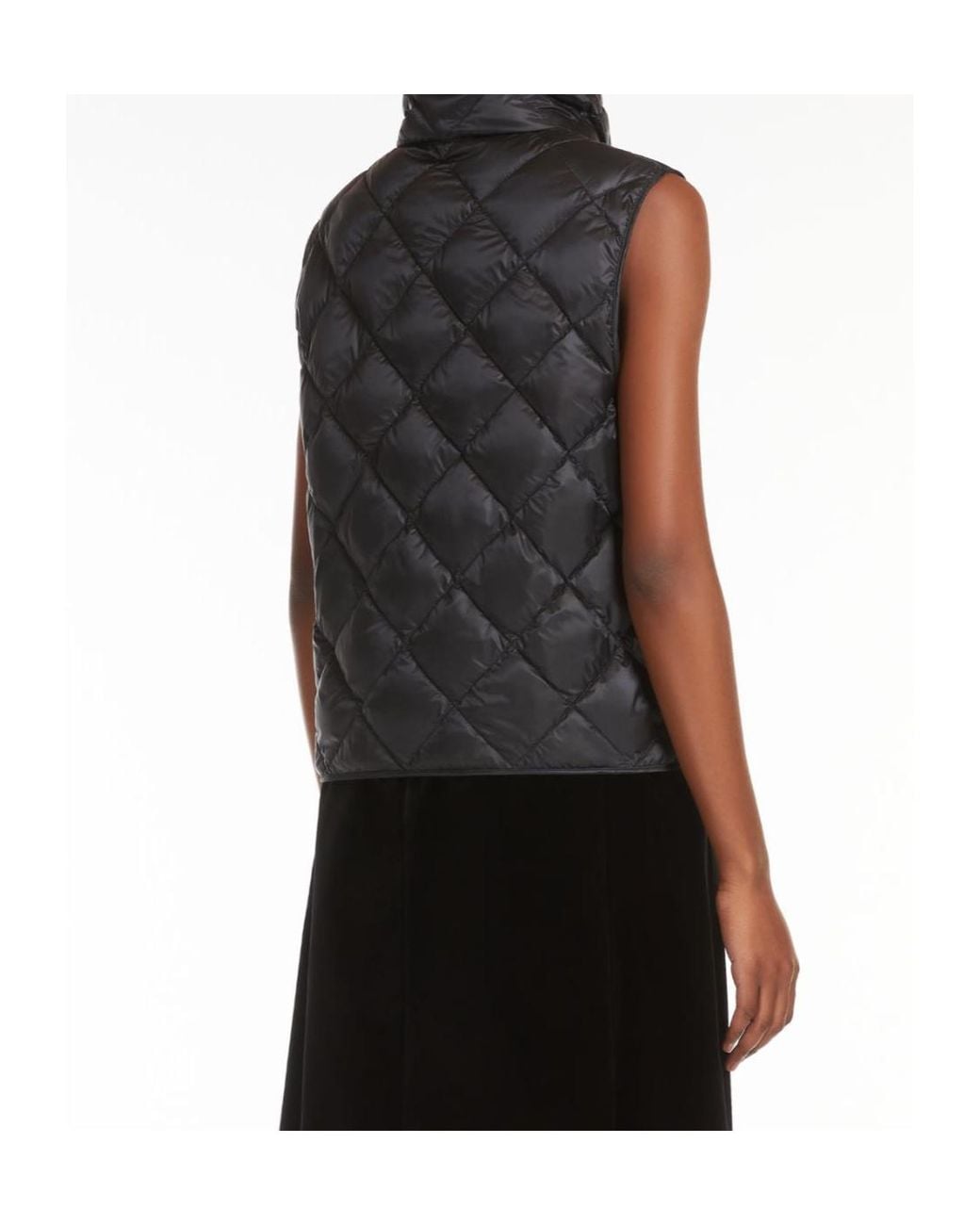 Max Mara Black The Cube Quilted Padded Gilet