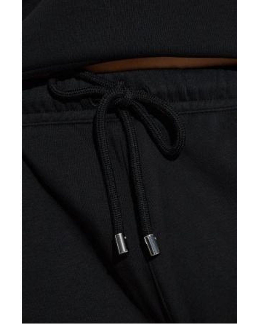Sportmax Black Lord Drawstring Tapered Sweatpants
