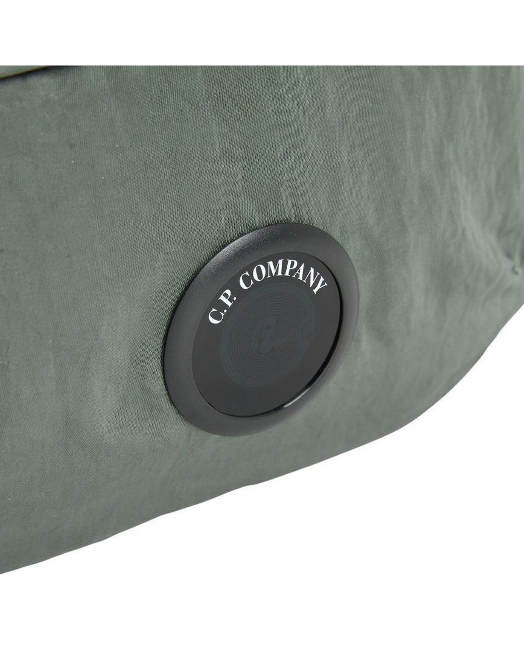 C P Company Gray Lens Detail Zipped Messenger Bag for men