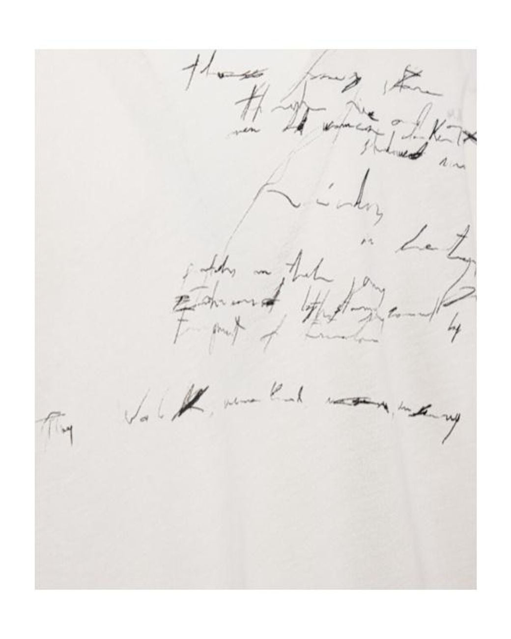 Ann Demeulemeester White Agapi Cotton T-Shirt W/ Collar Detail