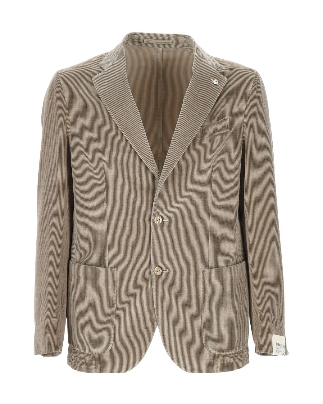 L.b.m. 1911 Brown Pinstriped Two-Button Blazer for men