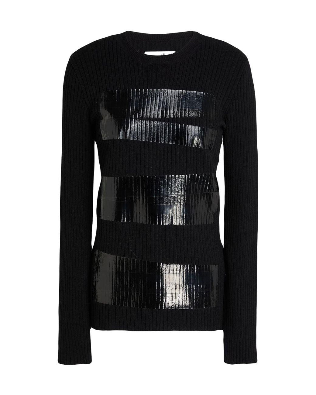 MM6 by Maison Margiela Black Simple And Versatile Knit Sweater