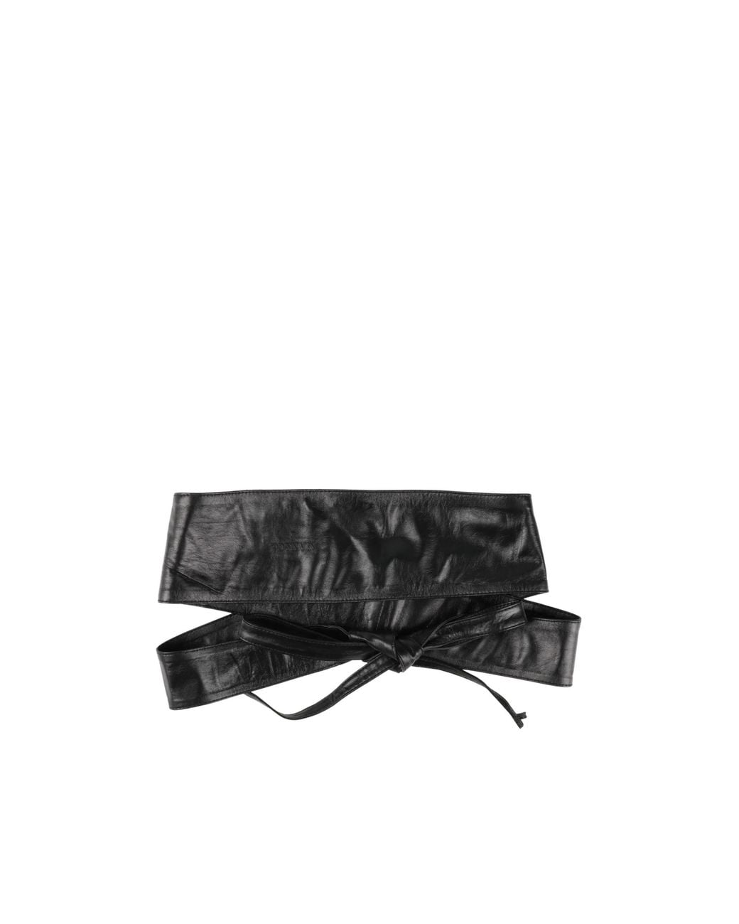 MAX&Co. Black Solid Wide Belt