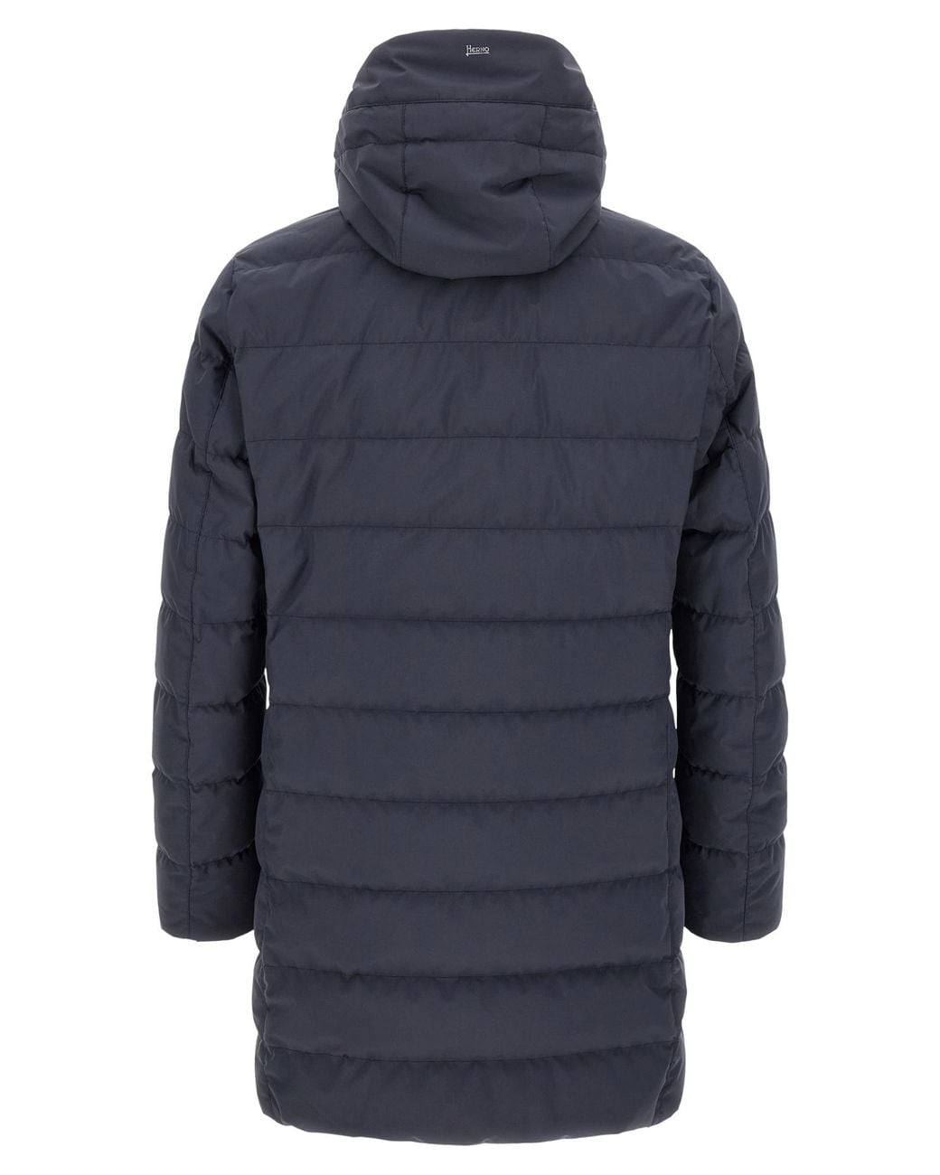 Herno Blue Technical Hooded Puffer Jacket for men