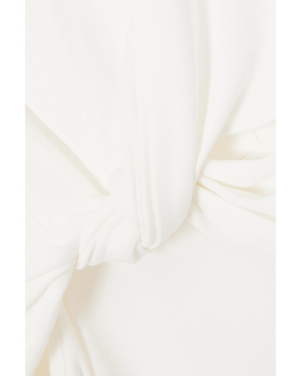 Loewe White Draped Dress
