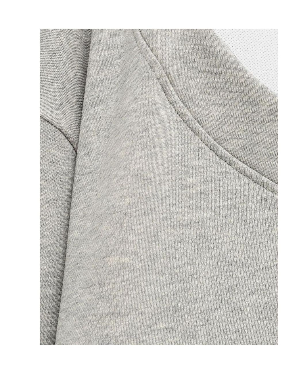 Paloma Wool Gray Belda Layered-Design Long-Sleeve Dress