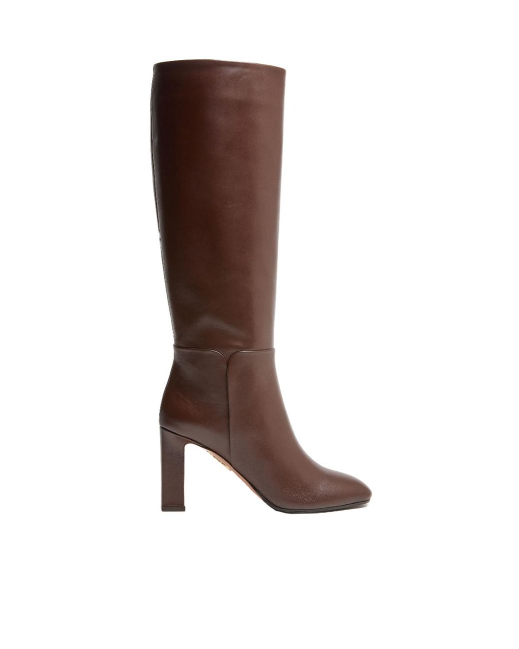 Aquazzura Brown Sellier 85 Knee-High Boots