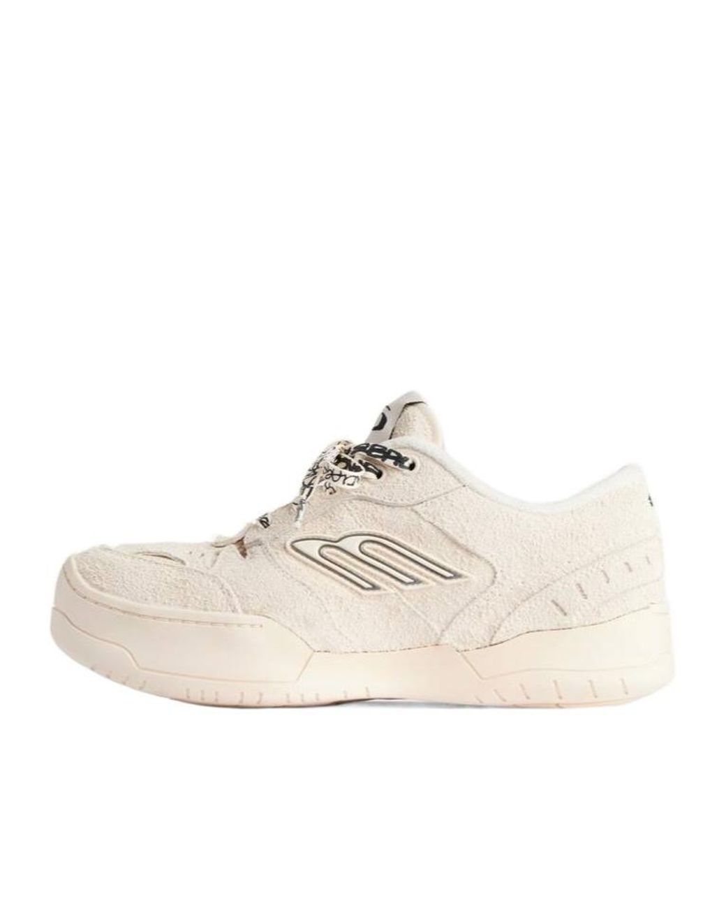 Balenciaga White Hamptons Platform Sneakers