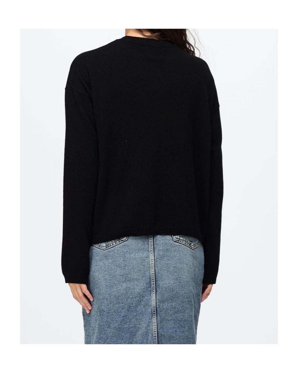 Woolrich Black Cozy Crew Neck Sweater