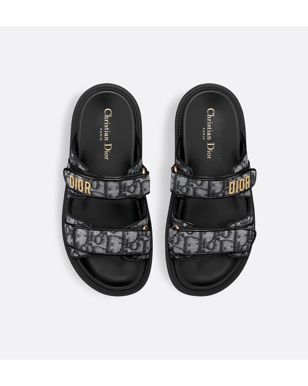 Dior Black Christian Act Slides