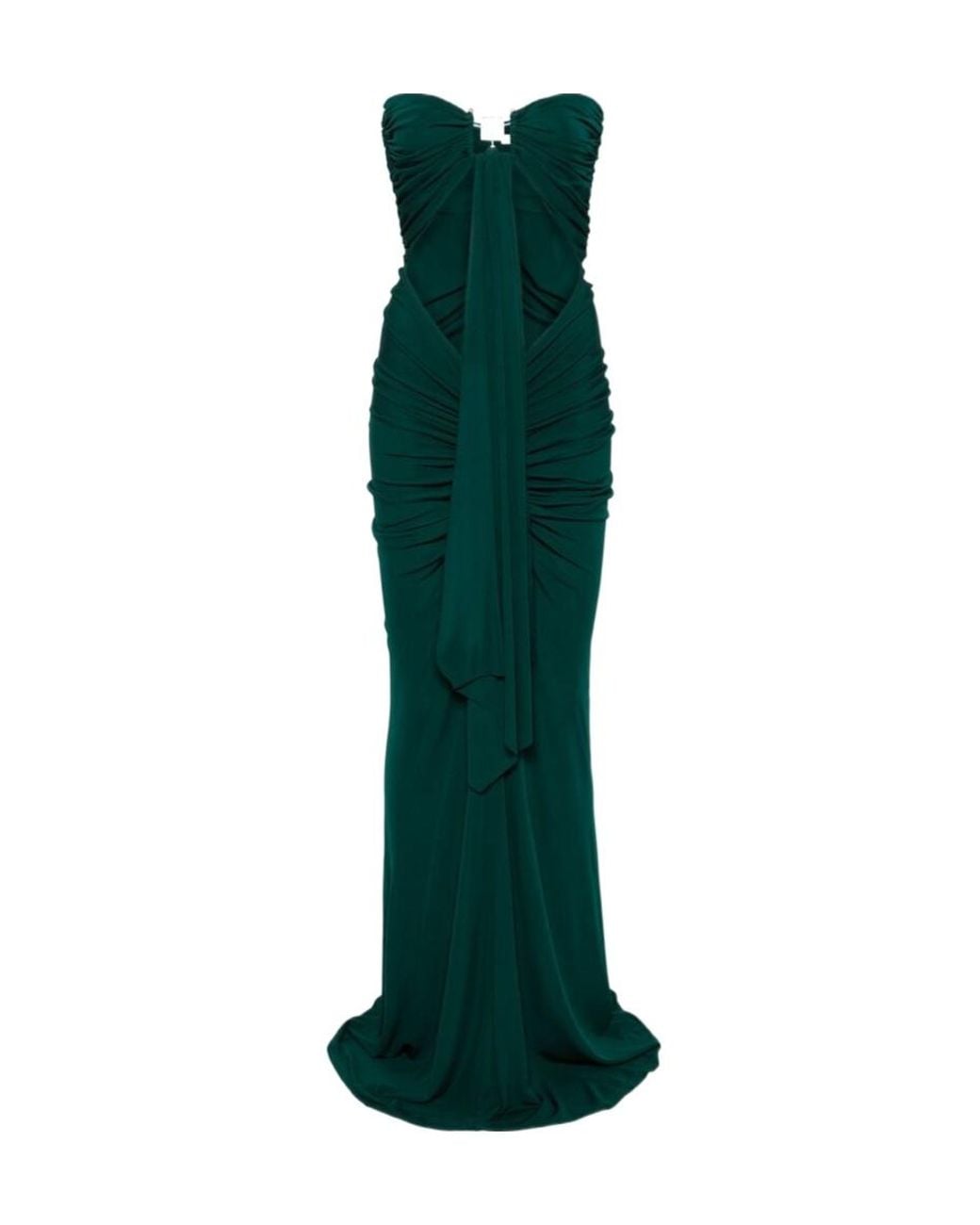 Christopher Esber Green Gemstone-Embellished Maxi Dress