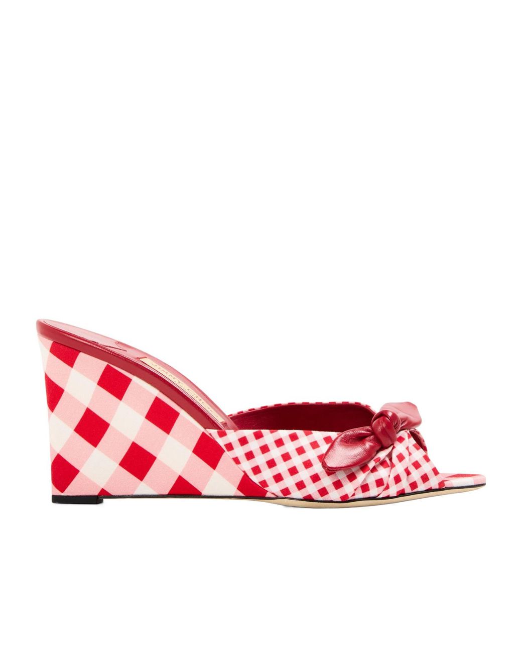Jimmy Choo Red Wedge Sandals