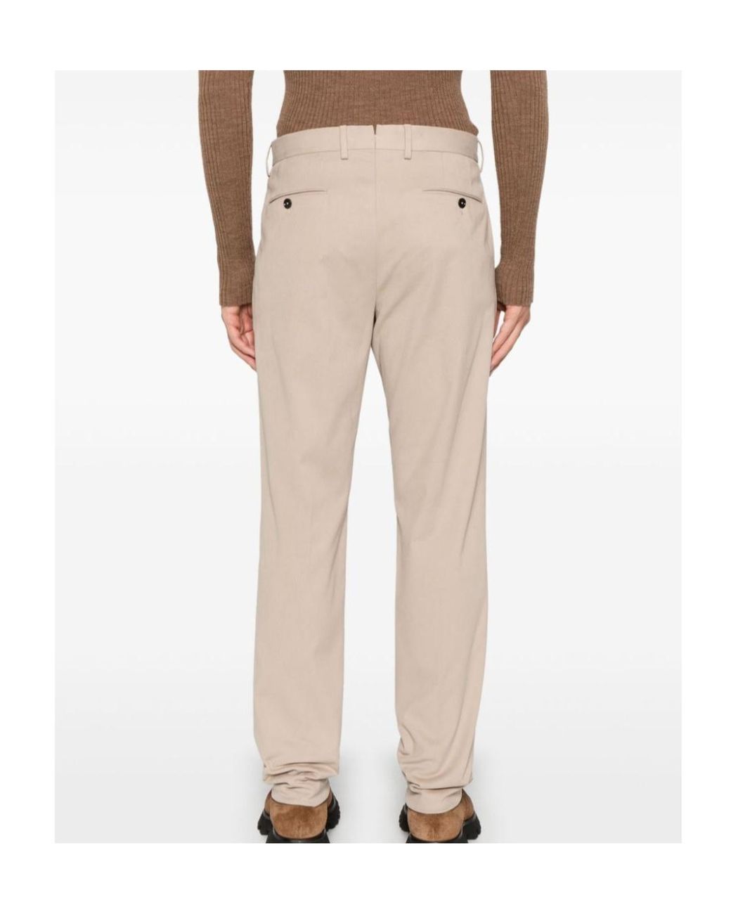 Zegna Natural Concealed-Fastening Trousers for men