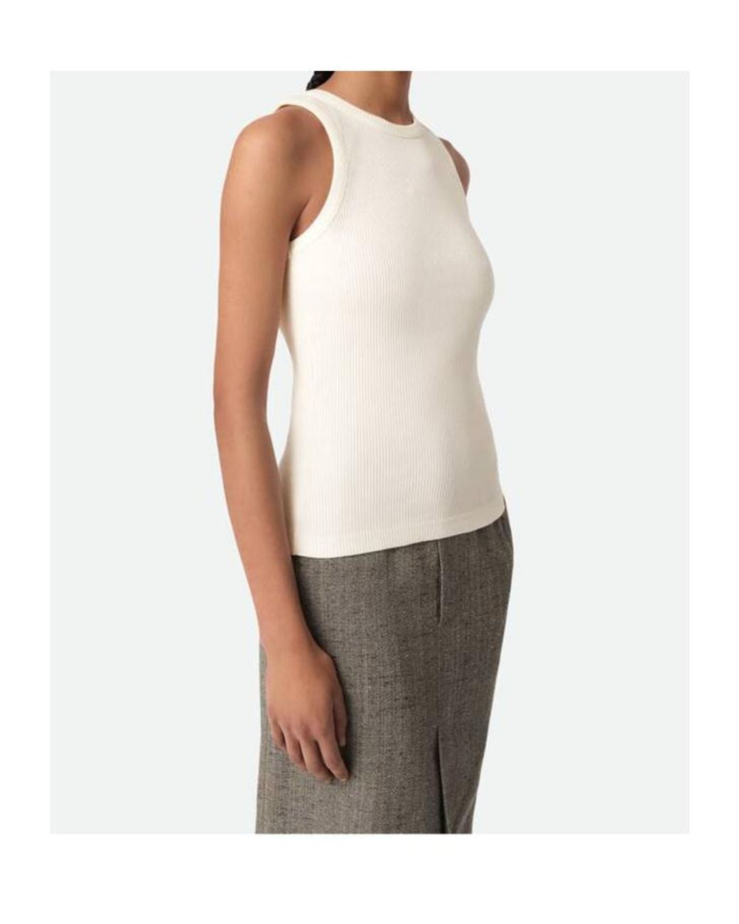 Bottega Veneta Multicolor Cotton Rib Jersey Tank Top