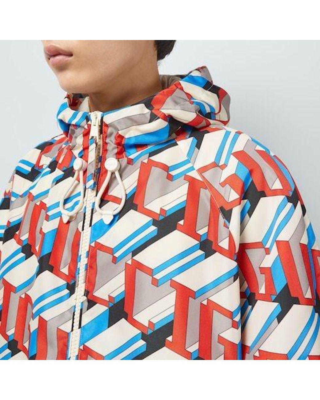 Gucci Red Pixel Printed Jacket for men