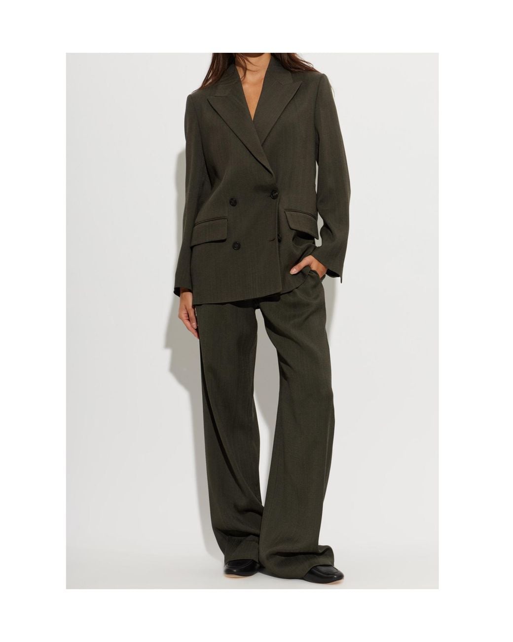Golden Goose Deluxe Brand Green Double Breasted Blazer