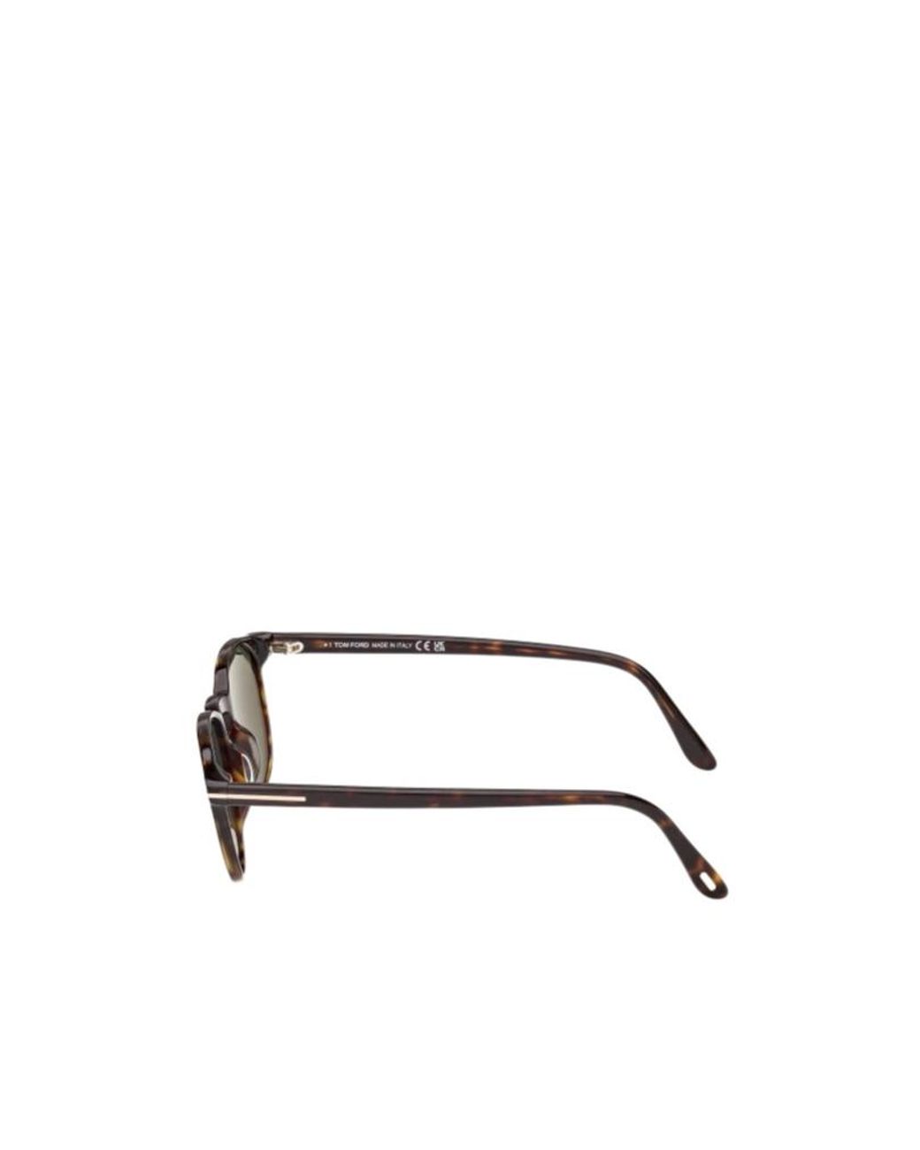Tom Ford Metallic Eyewear Holt Round Frame Sunglasses for men