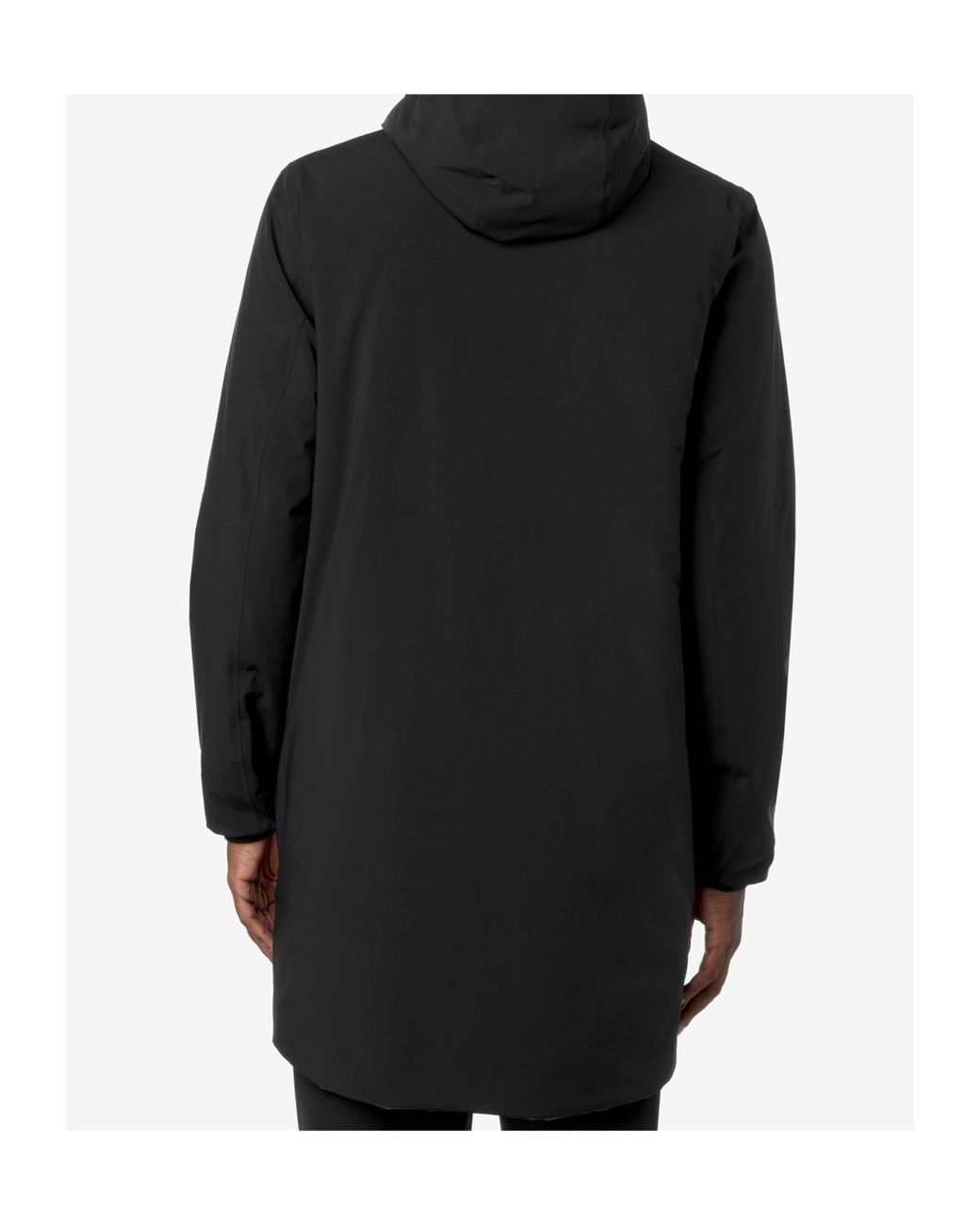 K-Way Black Logo Parka for men
