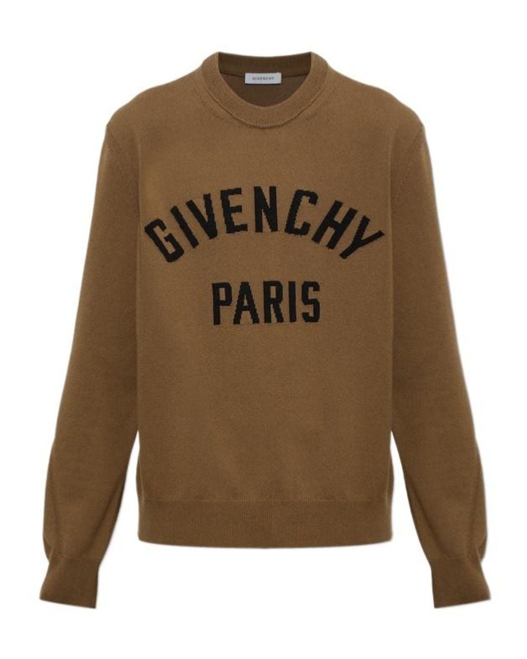 Givenchy Brown Logo Knitted Sweater for men