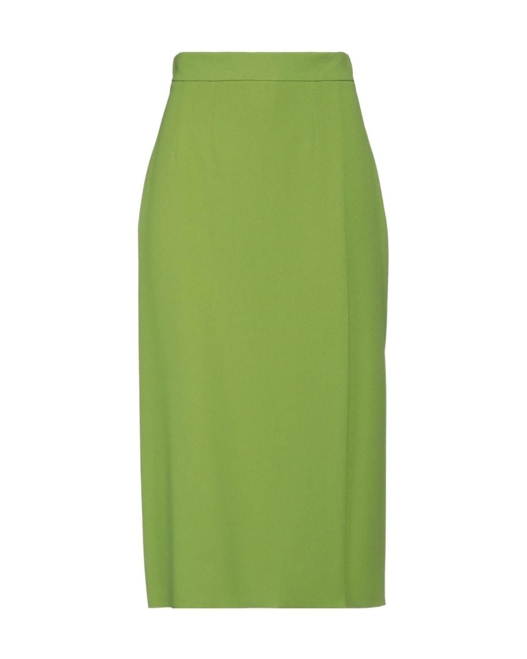 Dolce & Gabbana Green Simple Solid-Color Pencil Skirt