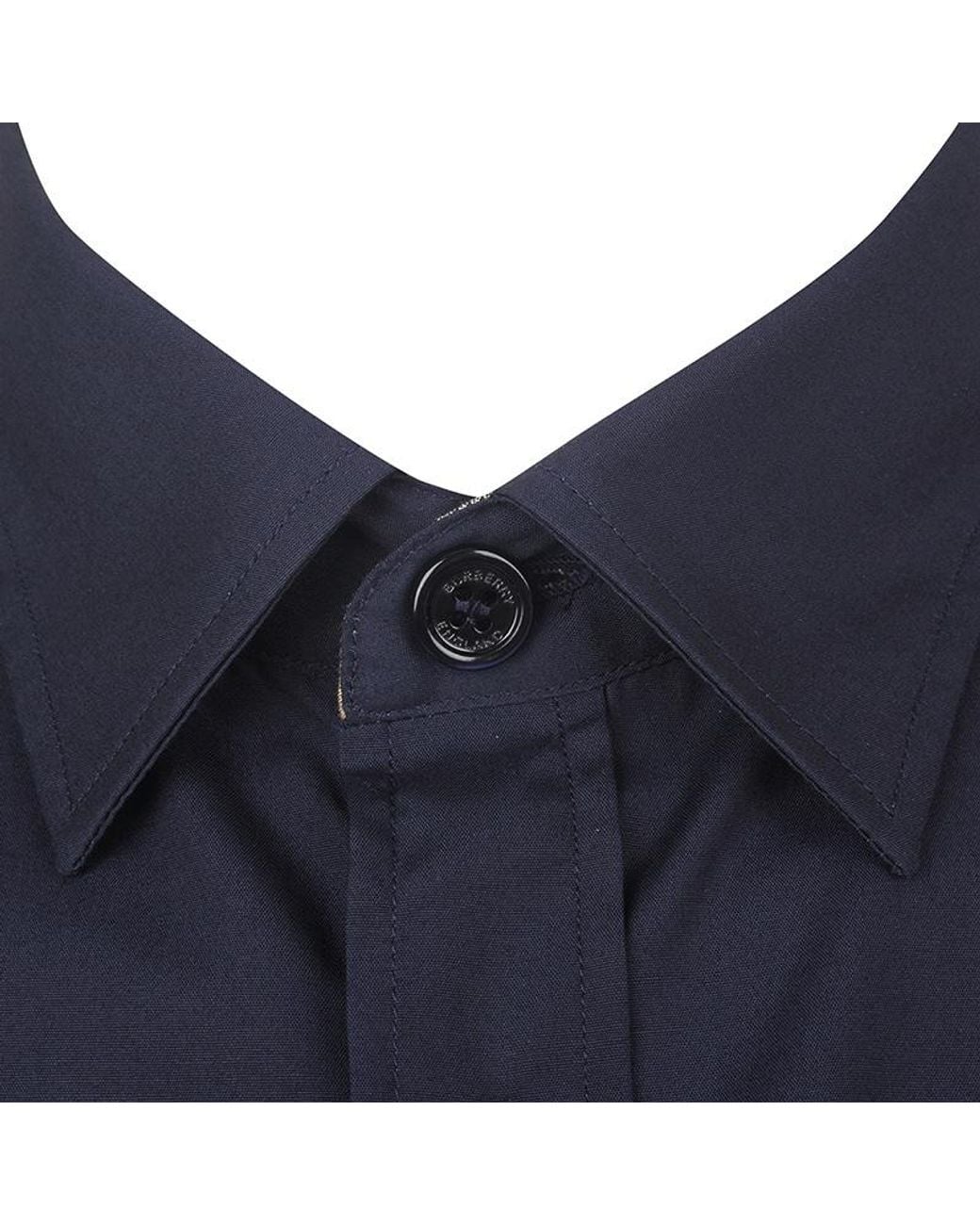 Burberry Blue Slim Fit Monogram Shirt for men