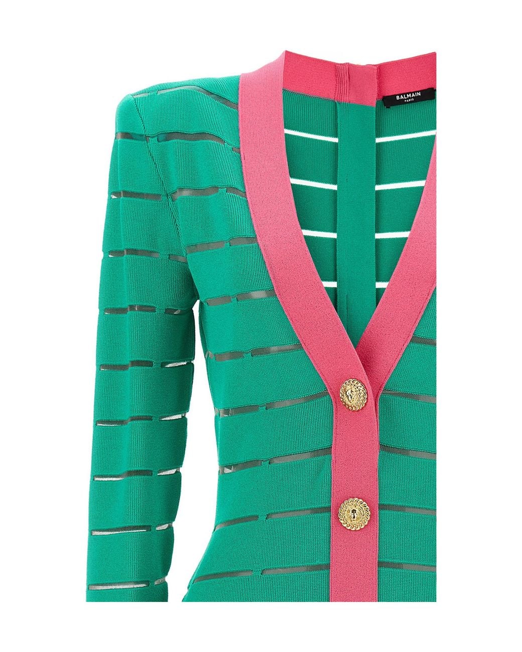 Balmain Green Knitted Dresses