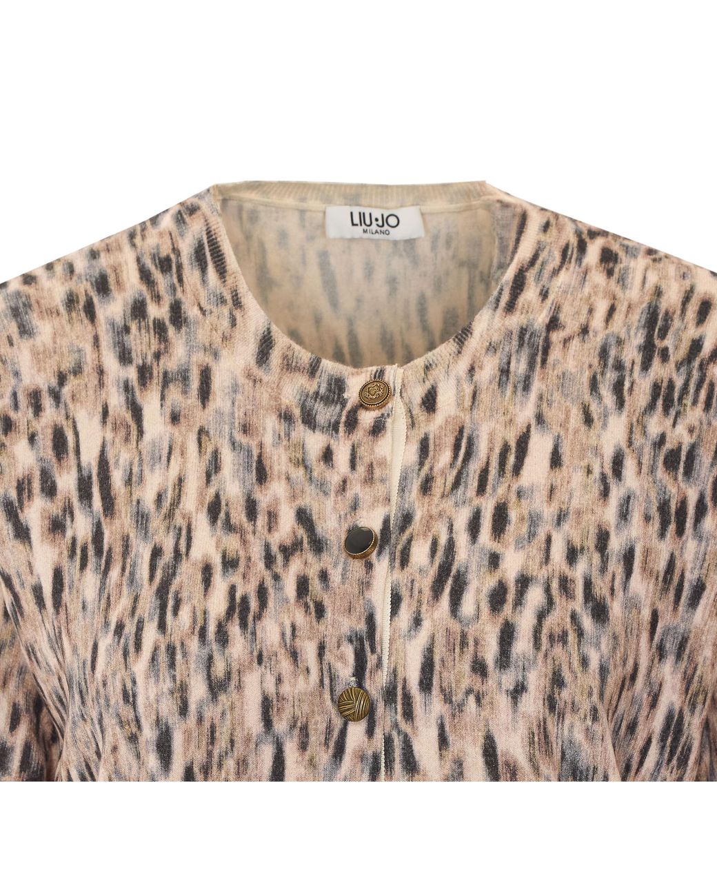 Liu Jo Multicolor Buttoned Graphic Cardigan