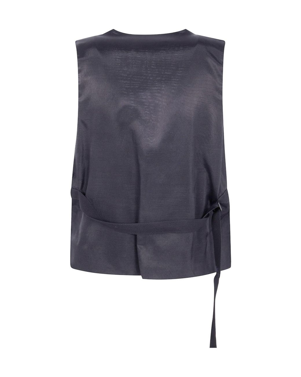 Ann Demeulemeester Blue Button-Up Vest