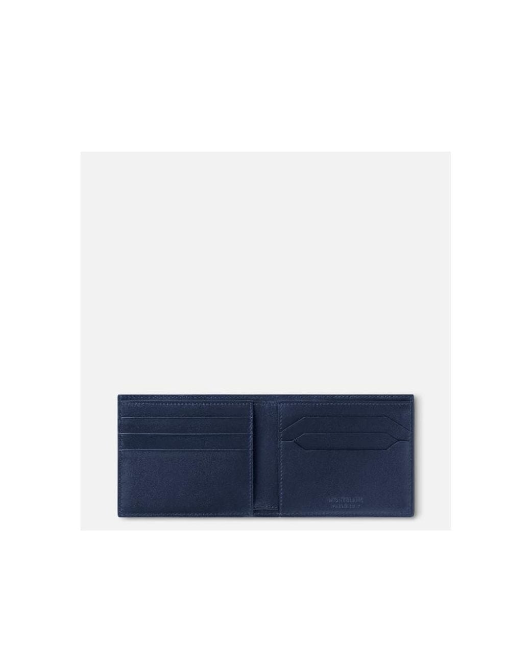 Montblanc Blue Logo Plaque Bi-Fold Wallet for men
