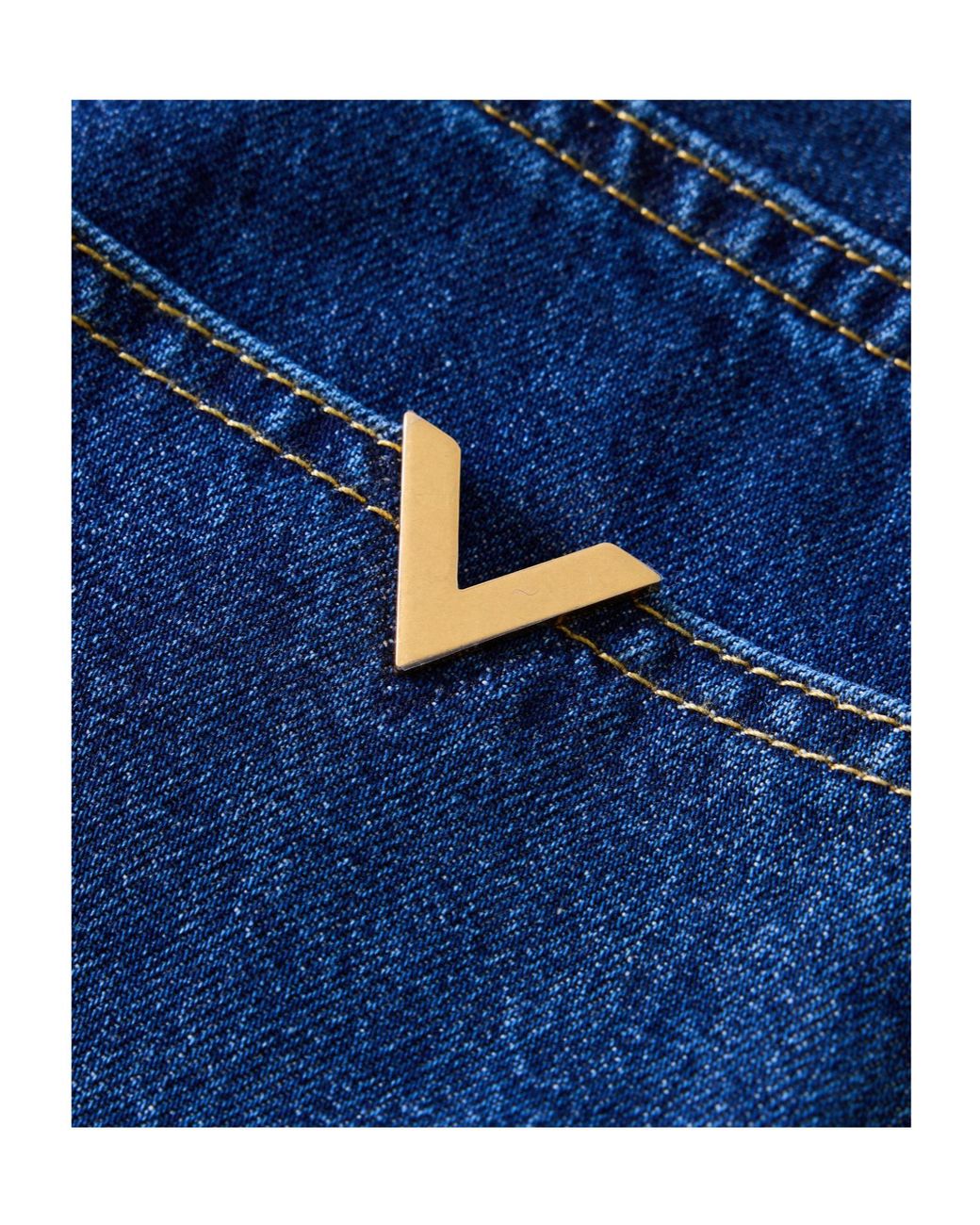 Valentino Blue Dark Straight-Leg Jeans for men