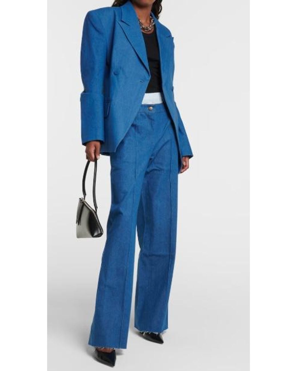 AYA MUSE Blue Cosa Denim Blazer