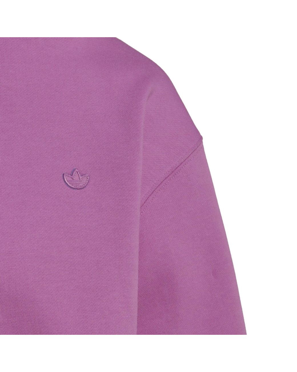Adidas Originals Purple Half-Zipper Hoodie for men