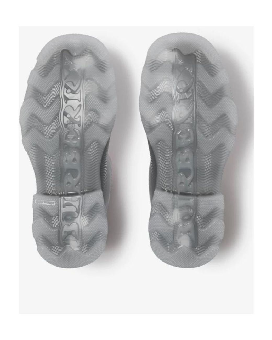 Burberry Gray Marsh Vintage-Check Mesh Pull-On Boots
