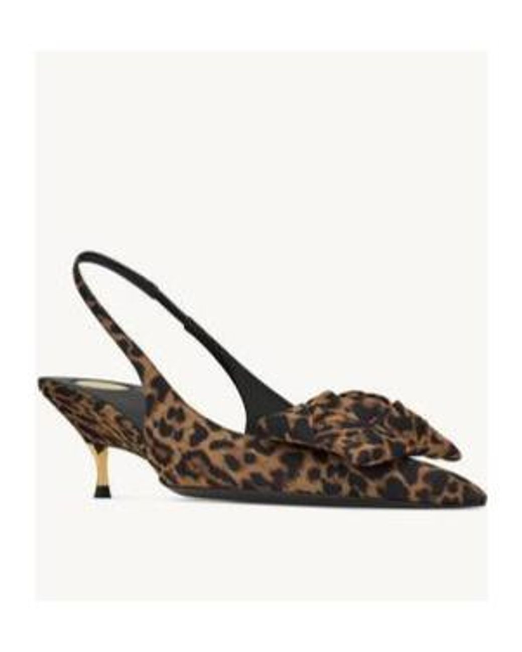 Saint Laurent Brown Silk Dakota Slingback Pumps 50