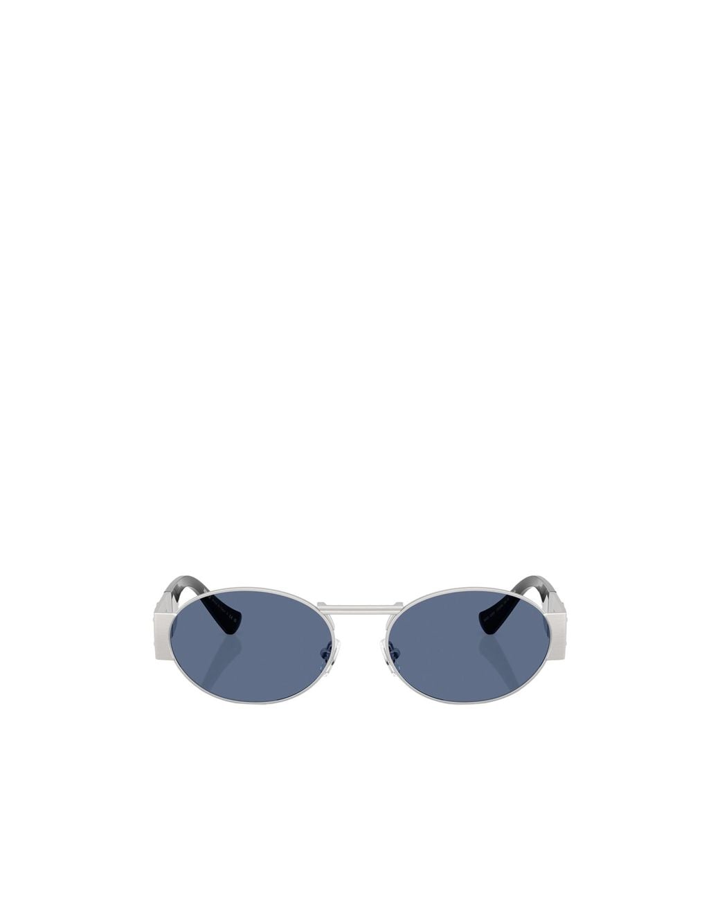 Versace Blue Eyewear Oval-Frame Sunglasses for men