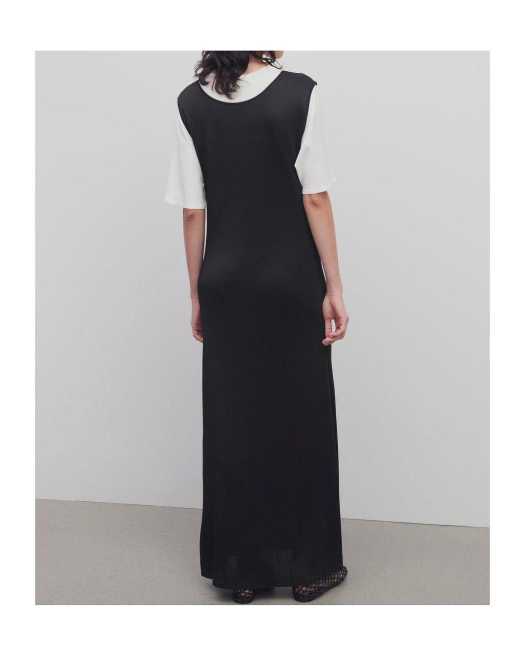 The Row Black Agla Sleeveless Maxi Dress
